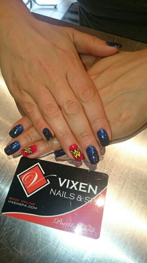 Wonder Women Nails by Ashley