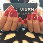 shellac mani with diamond by Van